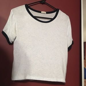 Blue/white striped tee